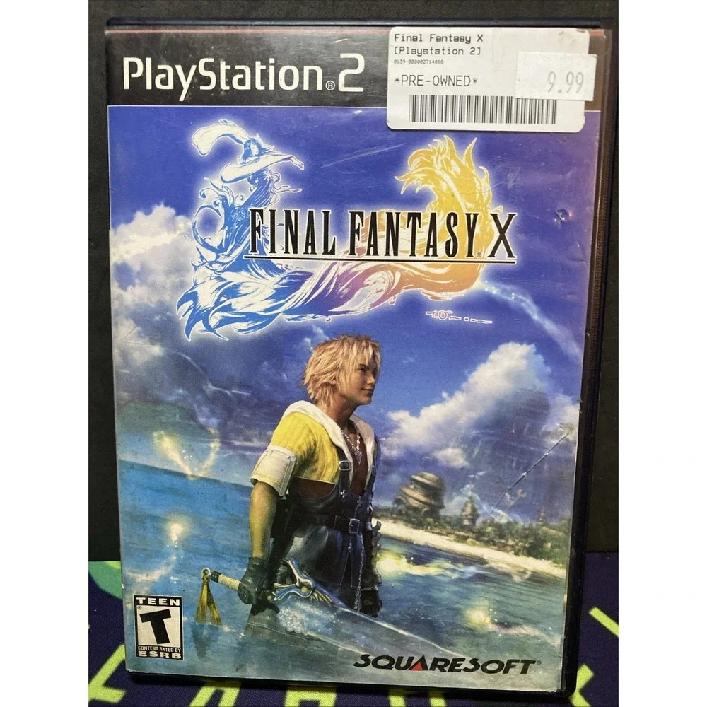 Sony PlayStation PS2 Game: Final Fantasy X No Manual -BLACK LABEL